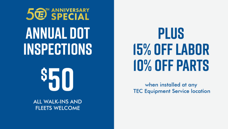 Annual DOT Inspections offer details